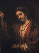 Rembrandt, Woman at an open Door (mk33)